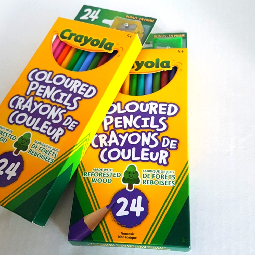 24 pcs Wood Multicolored Pencils (New ones)